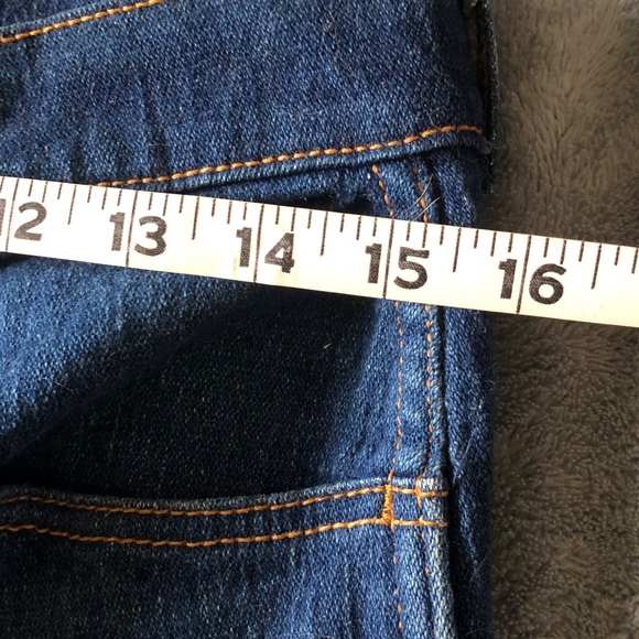 Jordache Women's Straight Leg Jeans in Dark Blue Denim - Picture 6 of 8